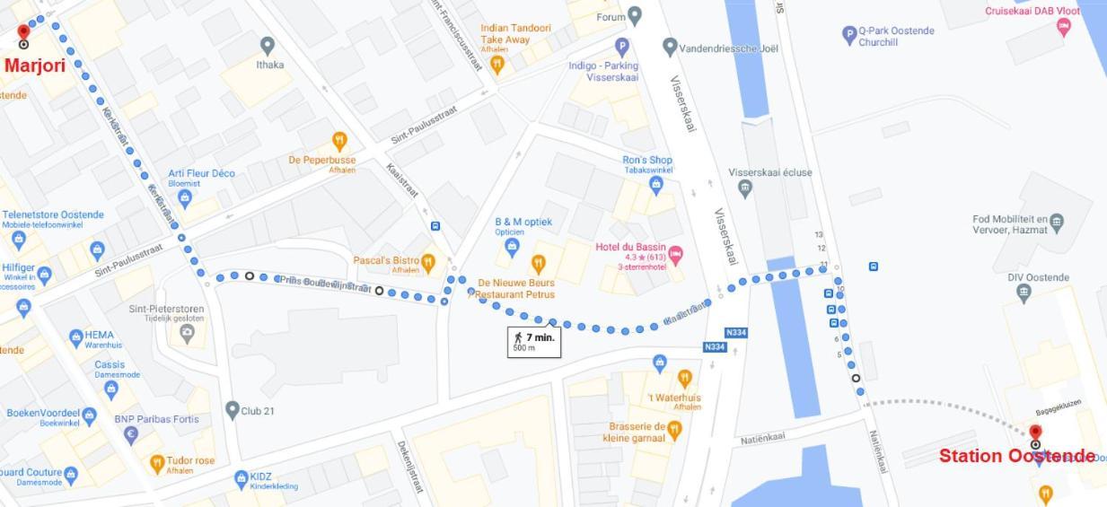 Marjori Oostende Met Gratis Parkeerplaats Zewnętrze zdjęcie